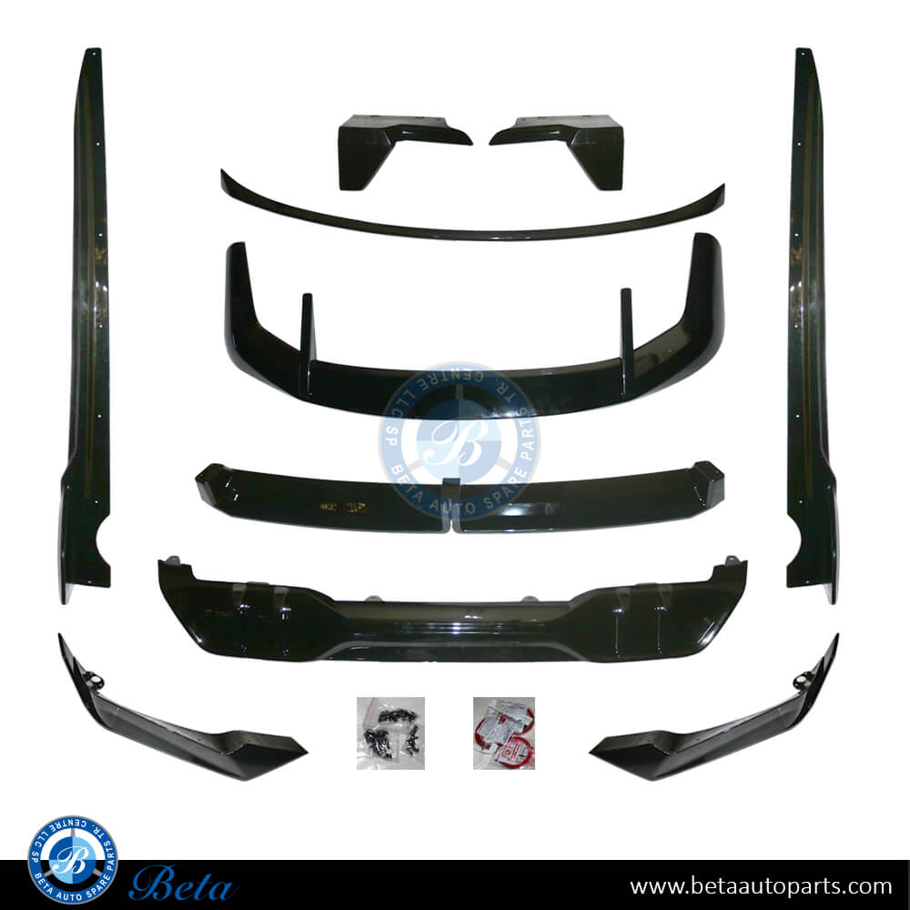 Spoiler Kit Black Knight Look for M-Tek (Gloss Black) for BMW X5 2024-Up models Spoiler Kit Black Knight Look for M-Tek (Gloss Black) for BMW X5 2024-Up models